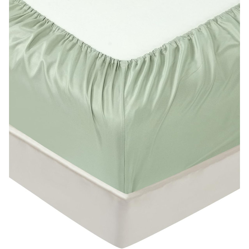 6-Piece Brushed Microfiber Bed Sheet Set, Twin Sheet Set with 3 Additional Pieces, Sage