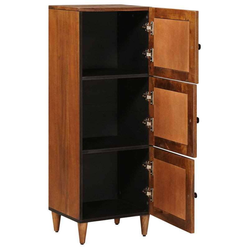 Solid Wood Rectangle Accent Cabinet