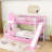 2 Drawers Bunk Bed with Storage Stairs, Slide and Shelves-2001035194-2001035197