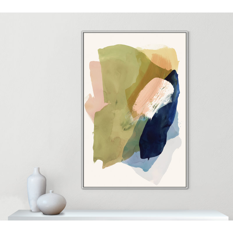 Brush and Whisper II Print by , White Floater, 61.5" H x 41.5" W
