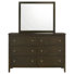 Commode 6 tiroirs Lise cacao foncé