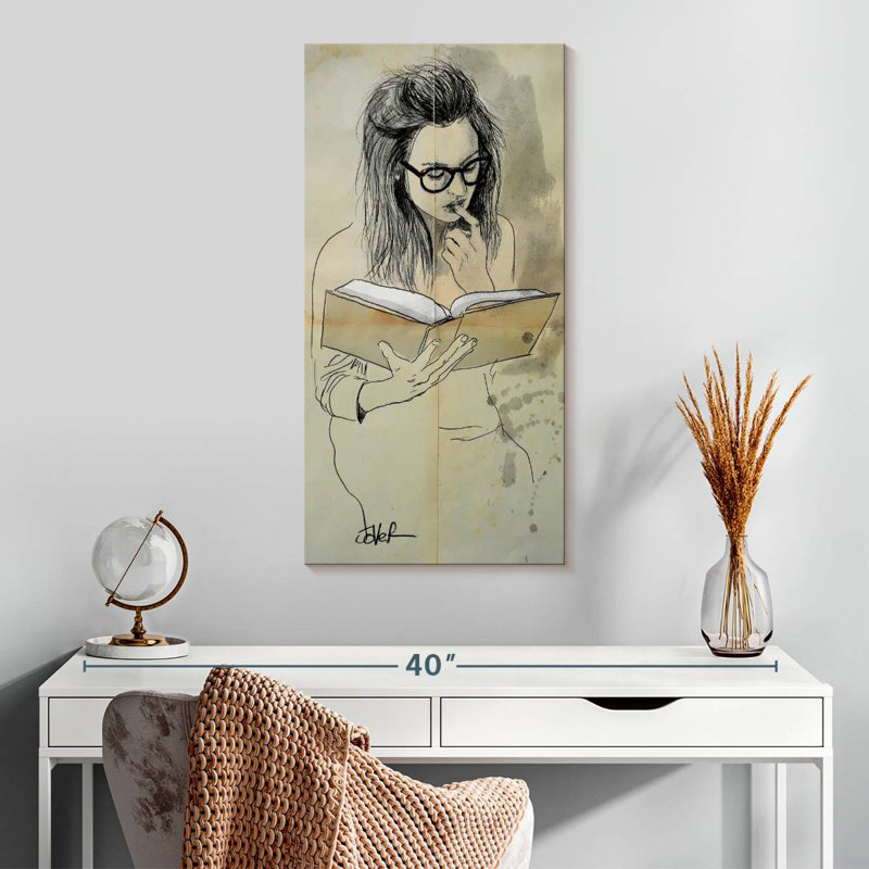 Book Girl, H 30 po x l 15 po
