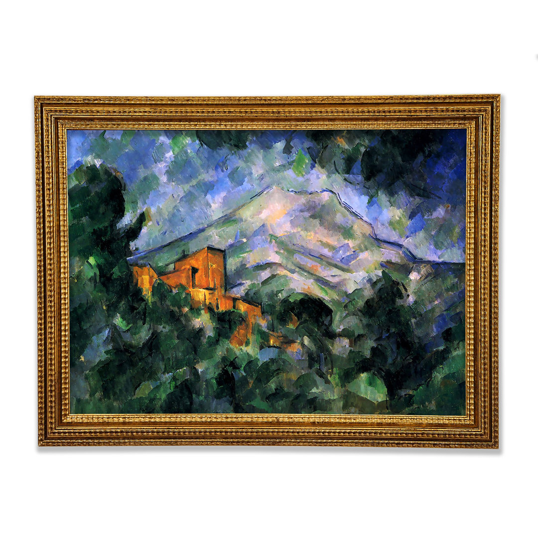 St Victoire und Chateau Noir von Cezanne - Einzelne Bilderrahmen Kunstdrucke