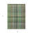 3' X 5' Green Plaid Washable Non Skid Indoor Outdoor Area Rug