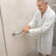 12'' Bathroom Grab Bar with Anti-slip Knurled Grip, ADA Compliant-118088927