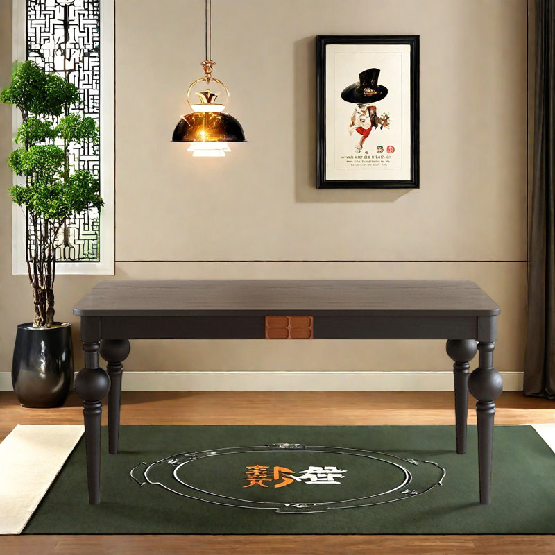 Retro Solid Ash Dining Table., 29.53" H x 70.87" L x 34.65" W