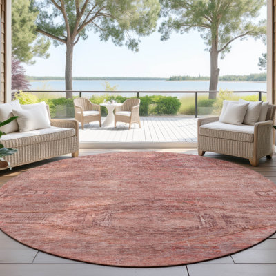 Tapis terre cuite intérieur / extérieur lavable à la machine Claudian ACN1631