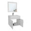 Armoire de salle de bain avec miroir et deux tablettes intérieures, rangement mural (PAS DE ROBINET INCLUS)-480602004-480602005