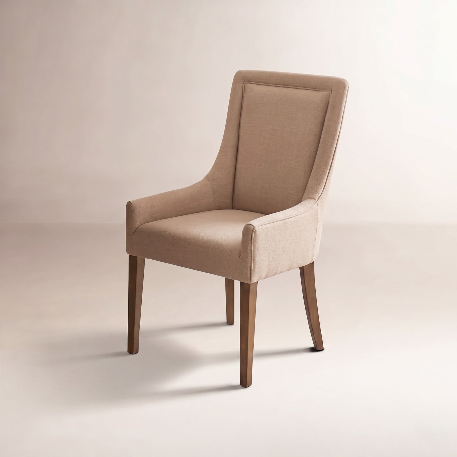 Bennison Dining Armchair, Light Brown