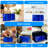 Heavy Duty Storage Totes With Lids, Sturdy Handles & Zipper, Moving Boxes Alternative, Extra Large, For Clothes Packing, Moving Supplies, 12 Pack, (Blue)