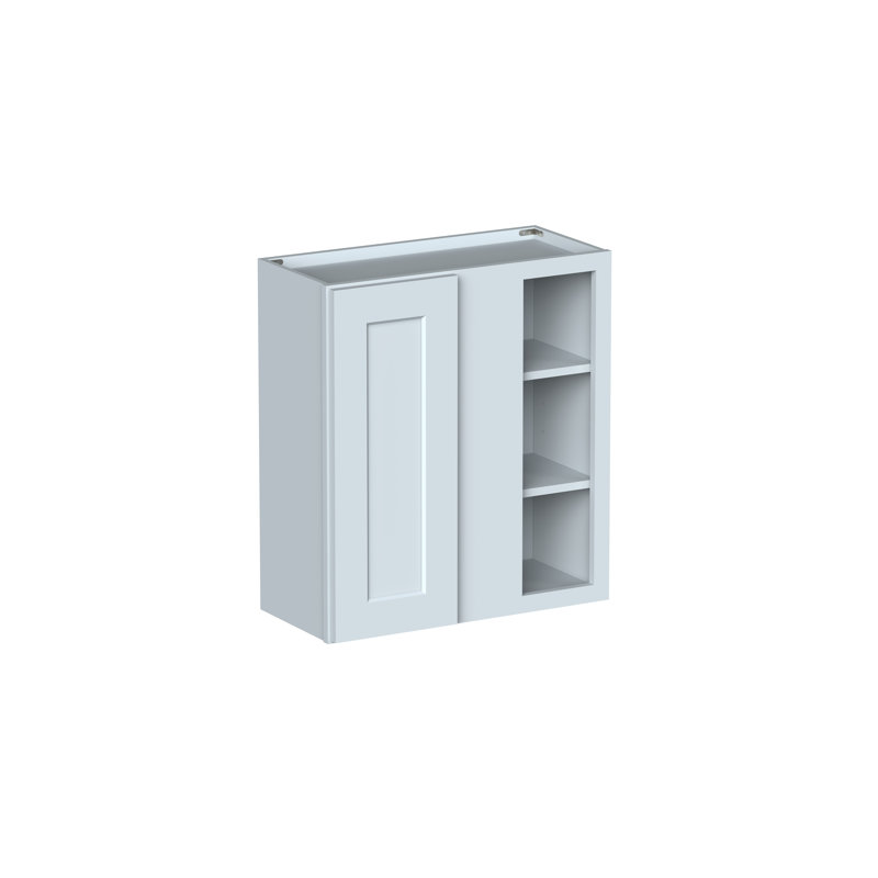 Armoire murale réversible de style Shaker de DL Cabinetry (prête à assembler) l 27 po x H 30 po x P 12 po - gris tourterelle