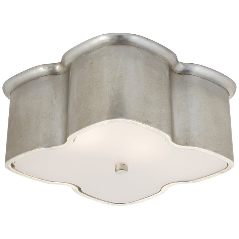 AERIN Bolsena Clover Flush Mount, Burnished Silver Leaf