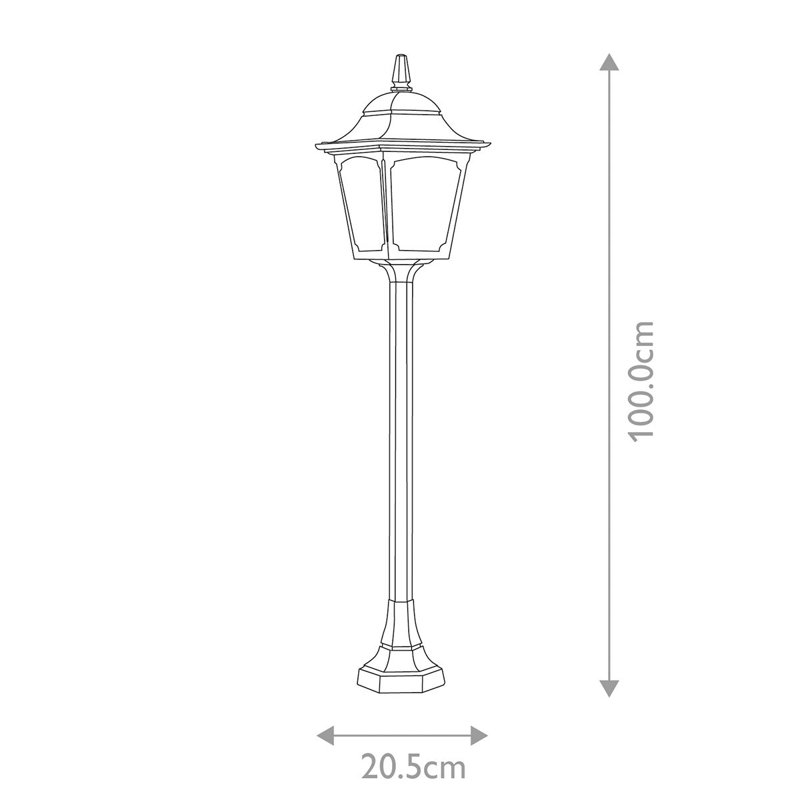 Emberton Transparent Lamp Post (Full)