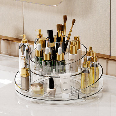 Alvarenga Plastic 7 Compartment Makeup Organizer