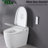 Smart Toilet Bidet, Night , Side Knob Control, Seat Heating. White Ceramic, 26.67In Depth, 100.31Lb Package Weight With Self-Cleaning Nozzle, Warm Air Dry, Silent Slow Down. 18.97In Tall