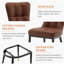 Benjamina 50cm H Tufted Upholstered Metal Side Chair-834257073