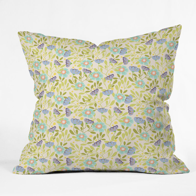 Hello Sayang Summer Daisies Throw Pillow