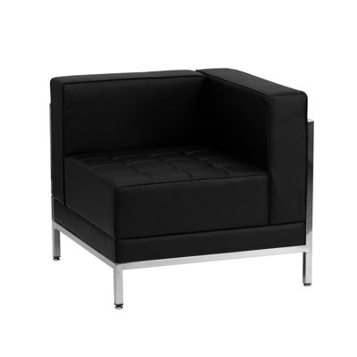 Hercules LeatherSoft Modular Right Corner Chair with Quilted Tufted Seat