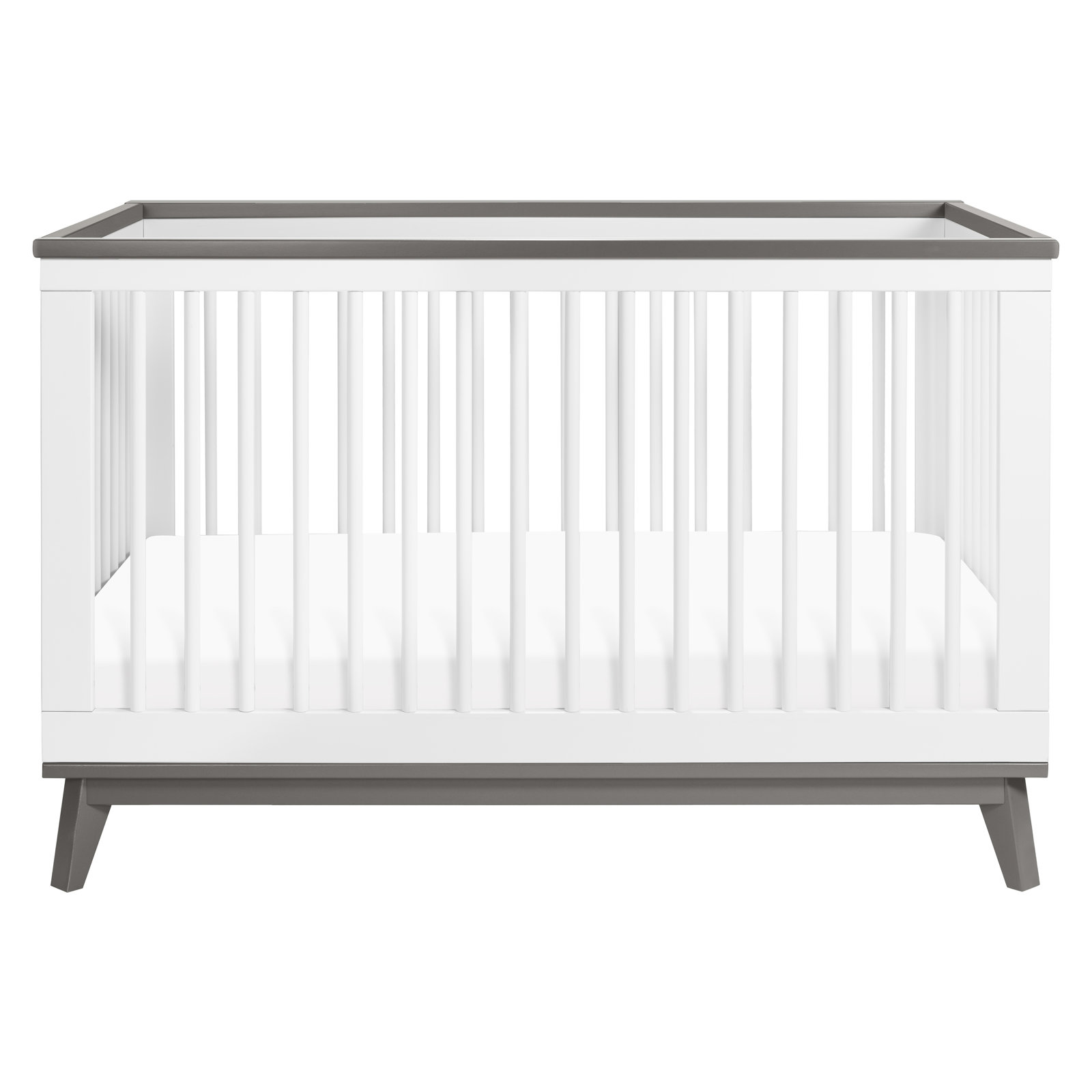 Scoot Pine 3-in-1 Convertible Crib, Slate/White