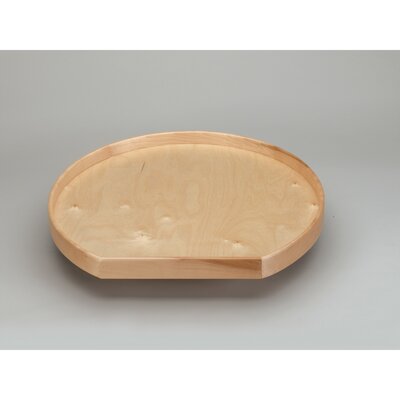 Rev-A-Shelf Natural Wood D-Shape Lazy Susan for Corner Base Cabinets with Swivel Bearing -  LD-4NW-201-28BS-1