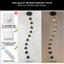 10 - Light LED Dimmable Pendant Long Staircase Chandelier