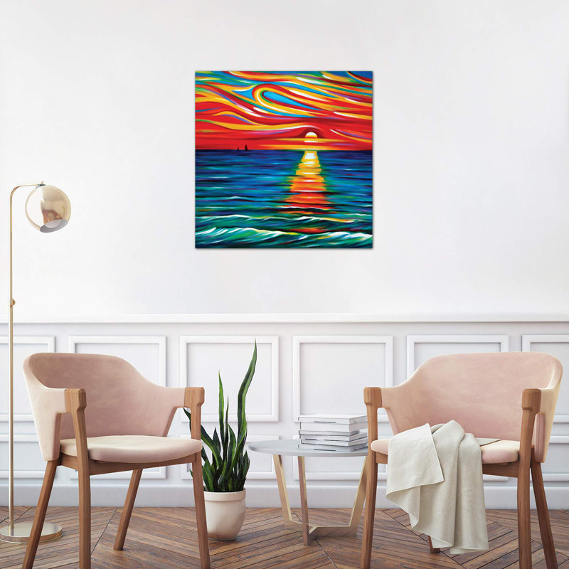 The Gift Of Sunset - Wrapped Canvas Print, 93.98 cm H x 93.98 cm W x 3.175 cm D