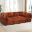 114" Sectional 8 Seats Sofa With Adjustable Backrests, Chenille Modular Couch Bed With 2 Movable Ottomans, Oversized Sleeper Couch With Storage Space For Living Room-1879348750