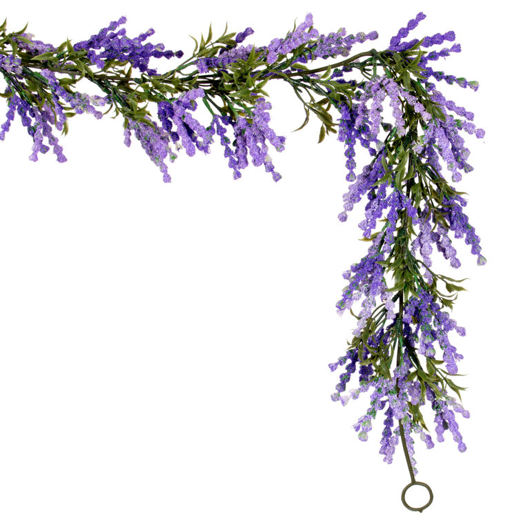 Artificial Lavender and Mixed Wildflower Garland - Garlands