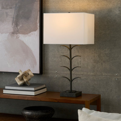 28" Black Wrought Iron Branch Table Lamp