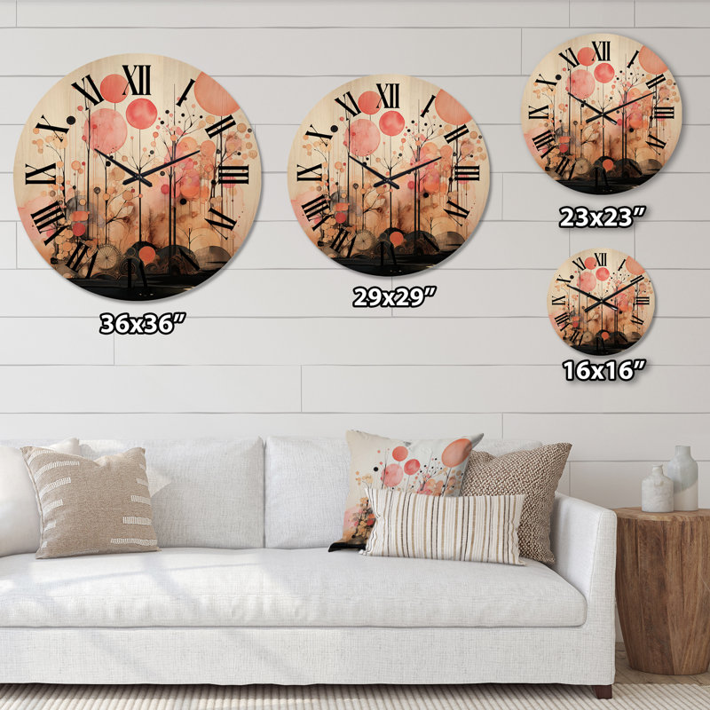 Horloge murale Golden Hue Horizons, Moyenne