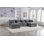 Canapé modulaire surdimensionné de 129,8 po de large avec canapé modulaire True Relax Comfy