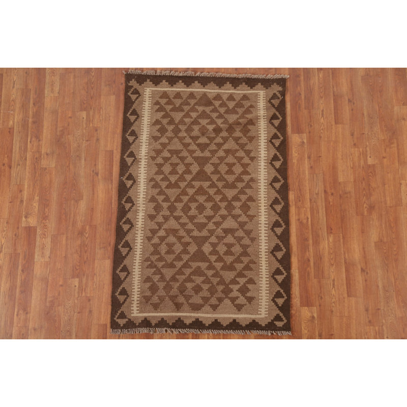Kilim Reversible Wool Area Rug 3x5