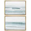 Coastal Beach Ocean Waves On Washed Out Beach Nature Nautical Coastal 2 - Pièces-100136366-100136369