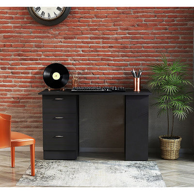Table de travail moderne avec bureau d'ordinateur