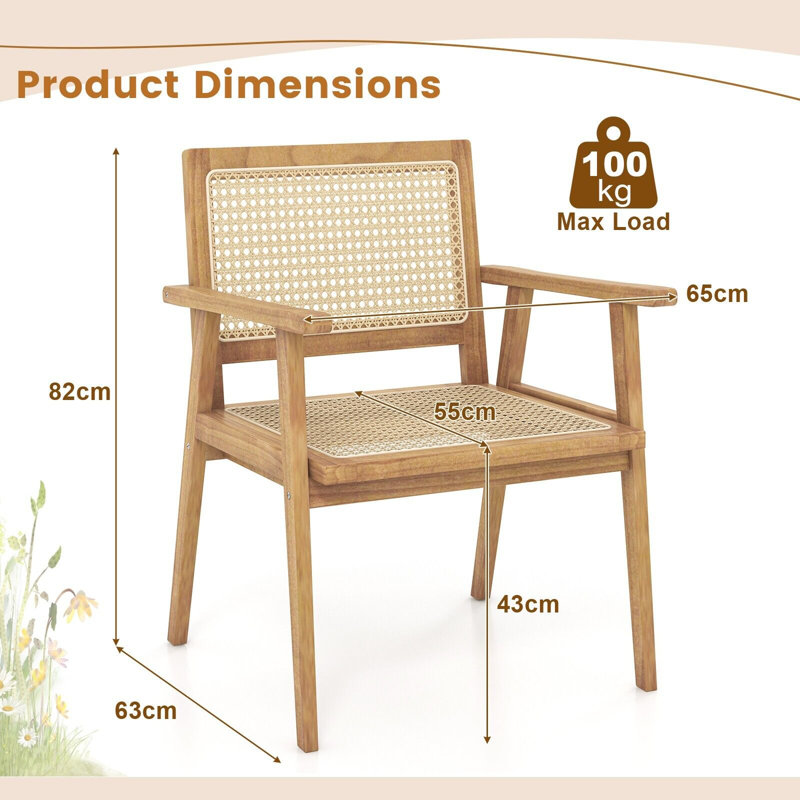 Amayla Outdoor Patio Dining Armchair