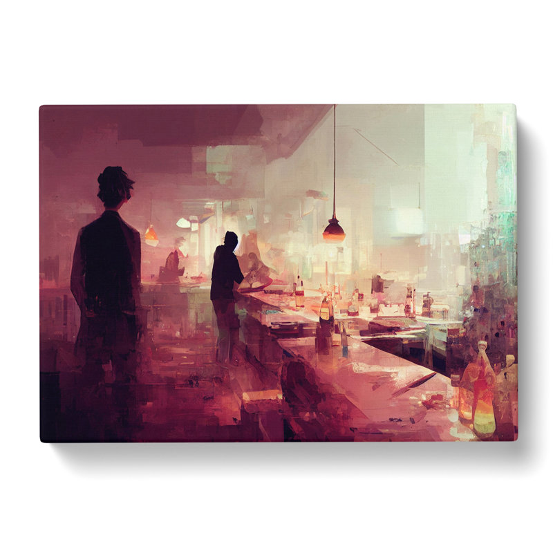 Cocktail Bar Vol.2 - Wrapped Canvas Painting, 35cm H x 50cm W x 3cm D