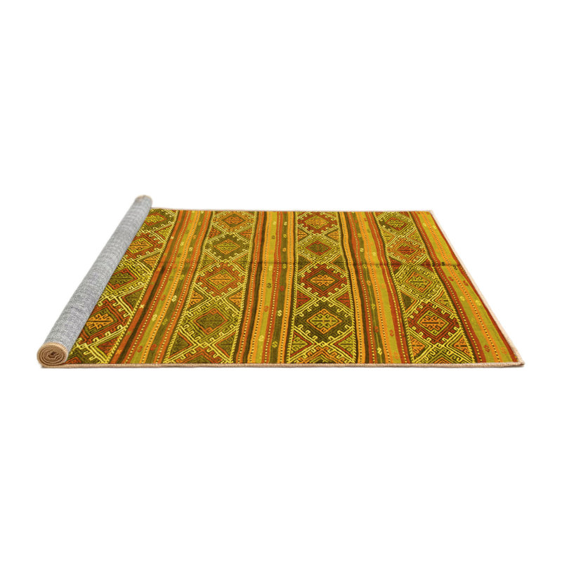 Haoyang Washable Oriental Indoor Rug, Round 6'