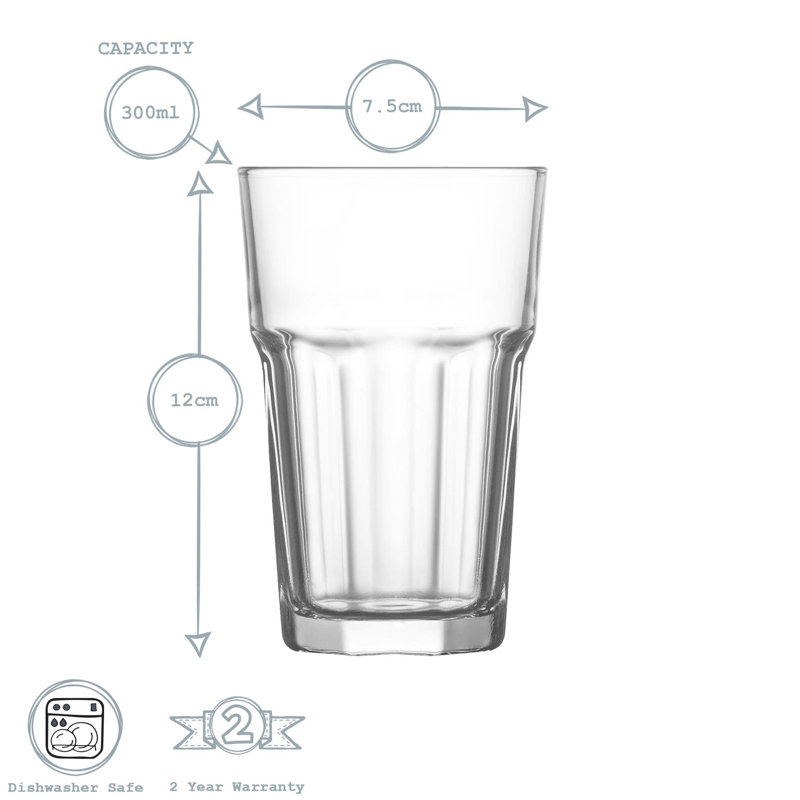 300ml Highball Glass, 6