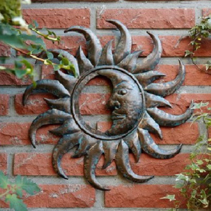Plaque de jardin demi-lune soleil face Nagel, Tanné