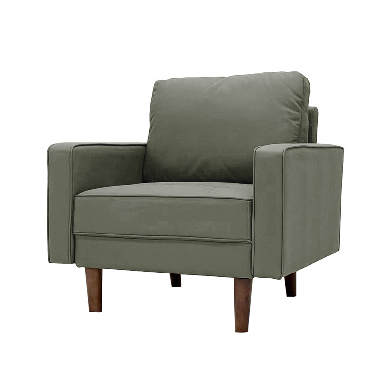 Fauteuil d'appoint Mid-Century Statura, Gris