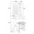 Jora Makeup Vanity with Mirror, LED Lights & Stool