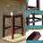 Upholstered Stool With Solid Wood Frame (Set of 2)-2107651217-2107651223