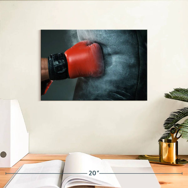 Poinçon de gants de boxe Sireci, H 8 po x l 12 po