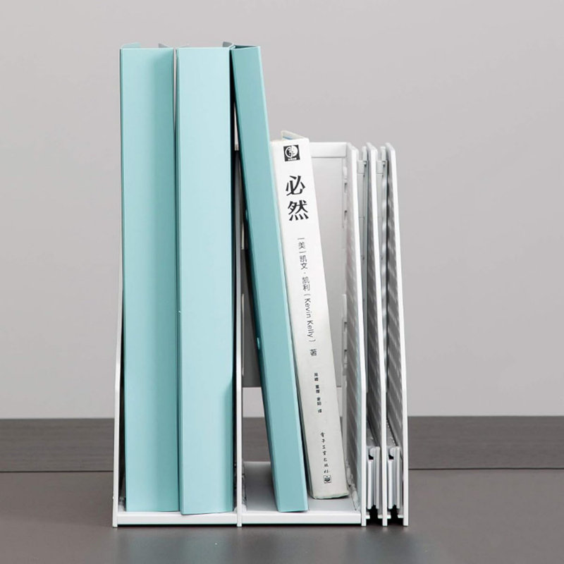 Foldable Magazine Folder/Desk Organizer, White