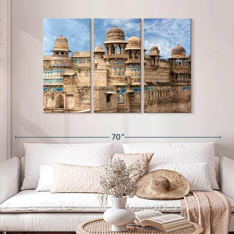Lilie Gwalior Fort, 32" H x 50" W