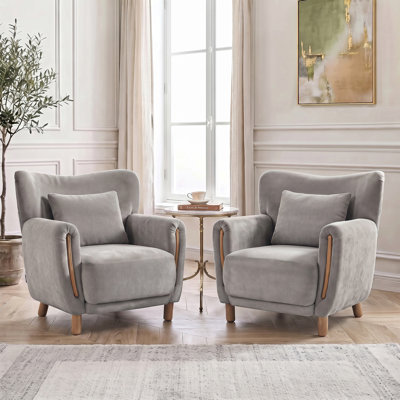 Heart-Shaped Wingback Chair