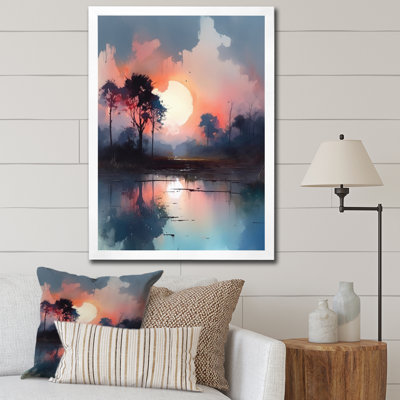 " Peaceful Countryside Sunset "