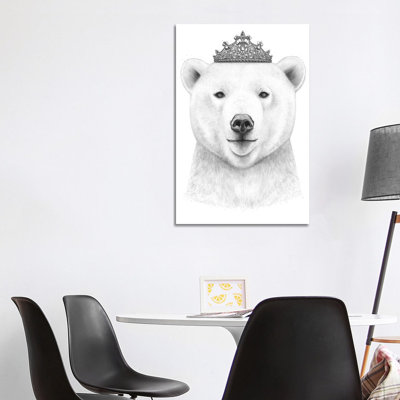 Queen Bear 1 Piece Wrapped Canvas Wall Art
