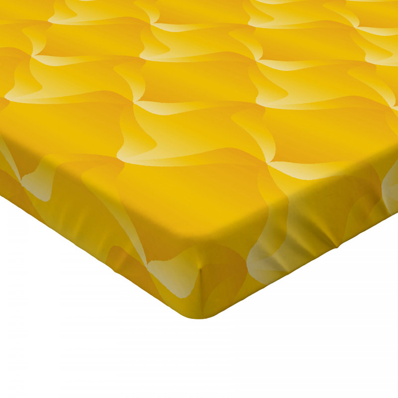 Drap-housse, Drap-housse grand, Jaune abstrait