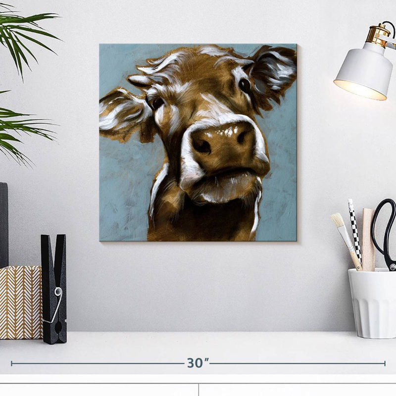 Brampt Cow Kisses I, H 16 po x l 16 po